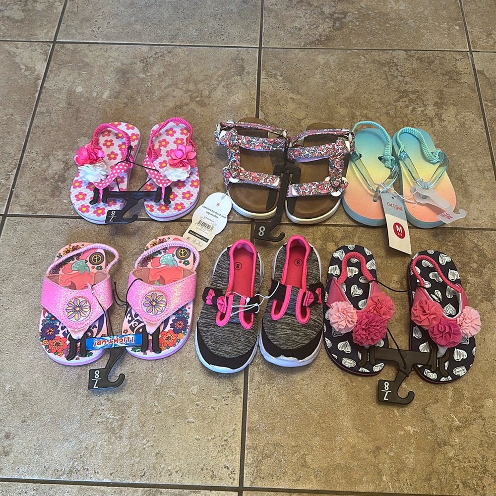 Toddler Sandal/Shoe lot - Girls size 7/8